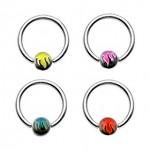 Flame Ball Captive Ring